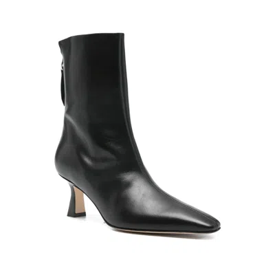 Aeyde Leather Boots In Black