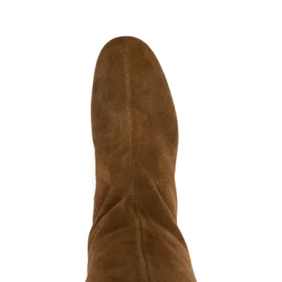 Aeyde Willa Suede Over-the-knee Boots In Brown