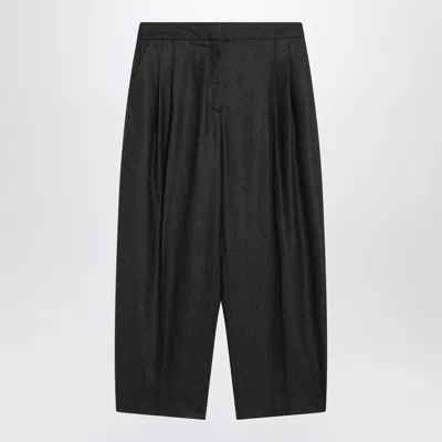 Alaïa Alaia Black Tailored Pants In Technical Taffeta Women In Black