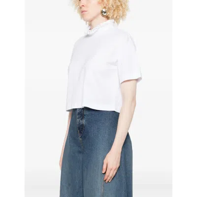 Alaïa White Tops - T-shirts & Jerseys Women In White