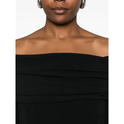Alberta Ferretti Black Cut-out Midi Dress  In Black