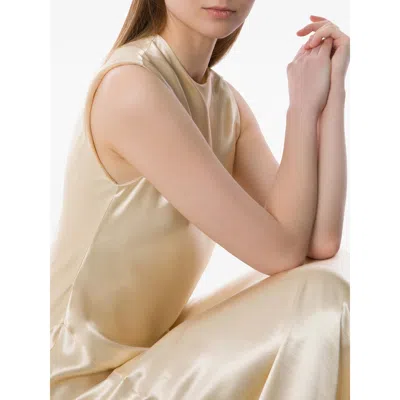 Alberta Ferretti Sleeveless Dress In Neutral