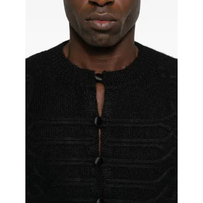 Alexander Mcqueen Viscose Blend Cardigan Featuring Button Detailing In Black