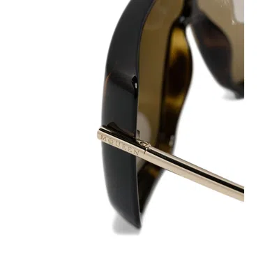 Alexander Mcqueen Brown Sunglasses Women In Brown