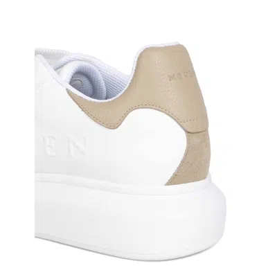 Alexander Mcqueen Oversized Leather Sneakers Rubber Sole In White