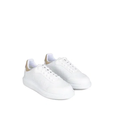 Alexander Mcqueen Oversized Leather Sneakers Rubber Sole In White