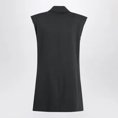 Ami Alexandre Mattiussi Ami Paris Anthracite Grey Wool Vest Women In Gray
