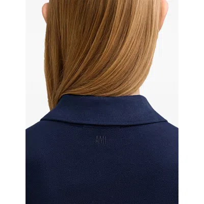 Ami Alexandre Mattiussi Ami Paris Blue Tops - Polo Tops Women In Blue