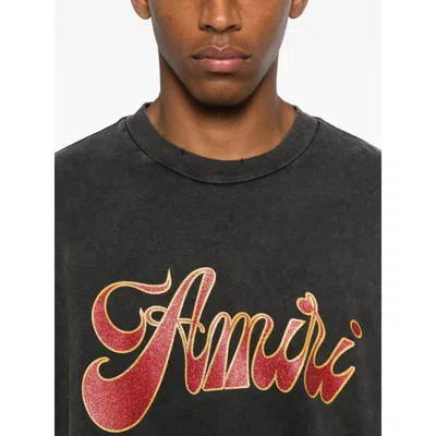 Amiri Groovy Logo-print Cotton-jersey T-shirt In Black