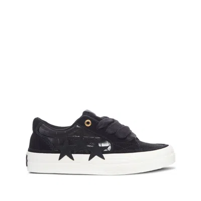 Amiri Black Leather Sunset Skate Sneakers In Black