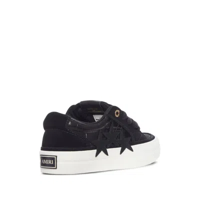 Amiri Black Leather Sunset Skate Sneakers In Black