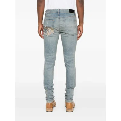 Amiri Denim Skinny Jeans In Blue