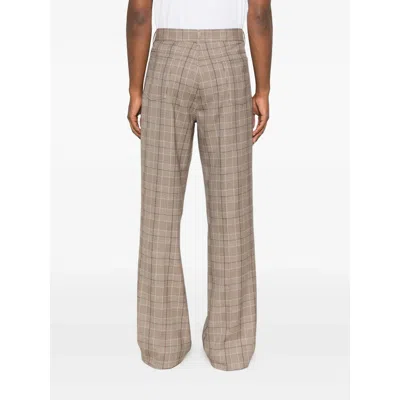 Amiri Checked Trousers In Neutral