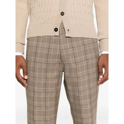 Amiri Checked Trousers In Neutral