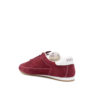 Amiri Pacific Flat Suede Sneakers In Red