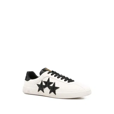 Amiri Croc-effect Leather Sneakers In White