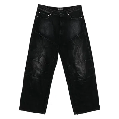 Balenciaga Belt Loop Jeans In Black