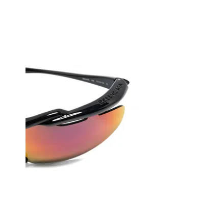 Balenciaga Black Turbo D-frame Sunglasses In Multi