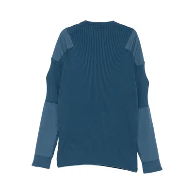 Balenciaga Blue Uniform Merch Cotton Jumper In Blue