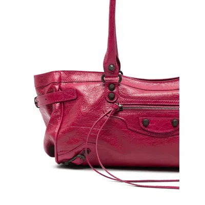 Balenciaga Women Framboise Le City East-west Shoulder Bag In Pink