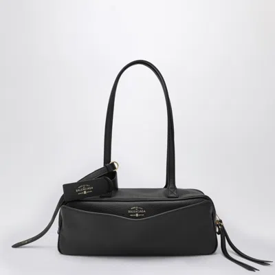 Balenciaga Small Black Carrie Bowling Bag Women In Black