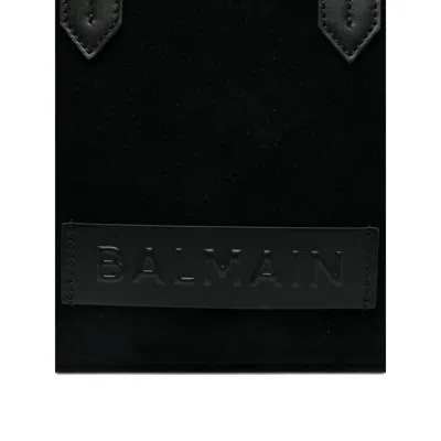 Balmain B-army Embossed-panel Tote Bag In Black
