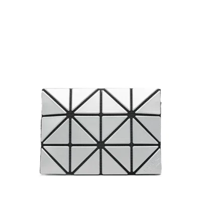 Bao Bao Issey Miyake Geometric-pattern Wallet In Metallic