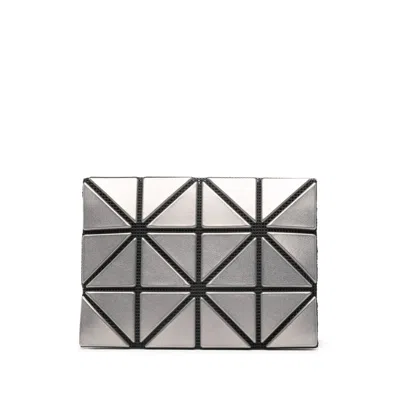 Bao Bao Issey Miyake Geometric-pattern Wallet In Metallic
