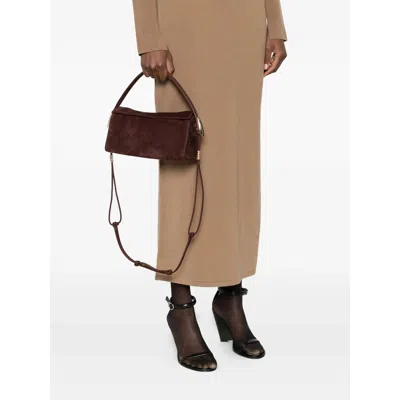 Benedetta Bruzziches Top Handle Shoulder Bag In Brown