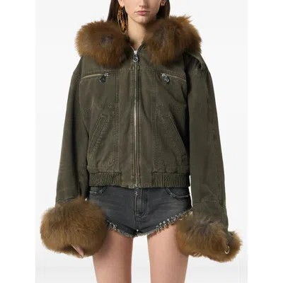 Blumarine Green Jackets - Bomber Jackets Women In Green