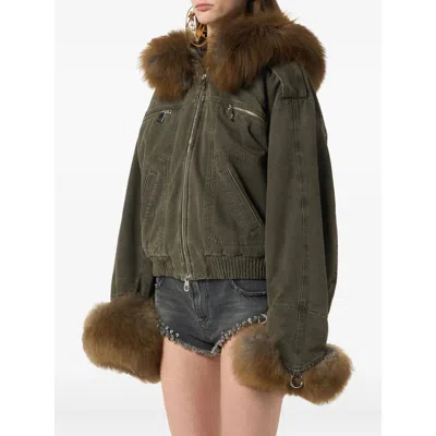 Blumarine Green Jackets - Bomber Jackets Women In Green