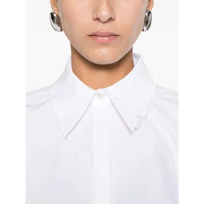 Blumarine Cotton Shirts In Neutral