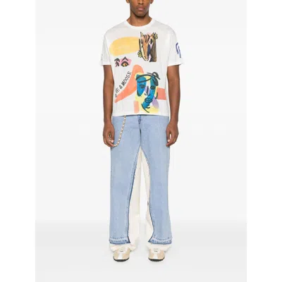 Bode Collage Printed Cotton-jersey T-shirt In White