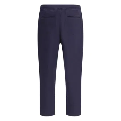 Brunello Cucinelli Blue Trousers - Cropped Trousers Men In Blue