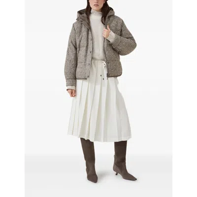 Brunello Cucinelli Turtle Neck Blouse In Neutral