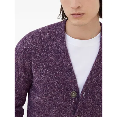 Brunello Cucinelli Cardigan Mit V-ausschnitt In Purple