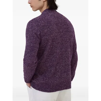 Brunello Cucinelli Cardigan Mit V-ausschnitt In Purple