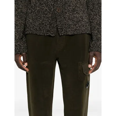 C.p. Company Drawstring Trousers In Green