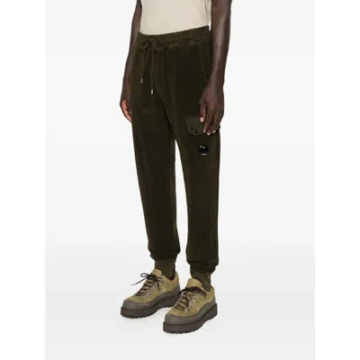 C.p. Company Drawstring Trousers In Green
