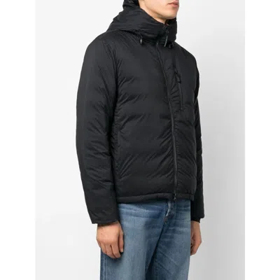 Canada Goose Insulated Jackets Featuring Hood And Pockets In Black