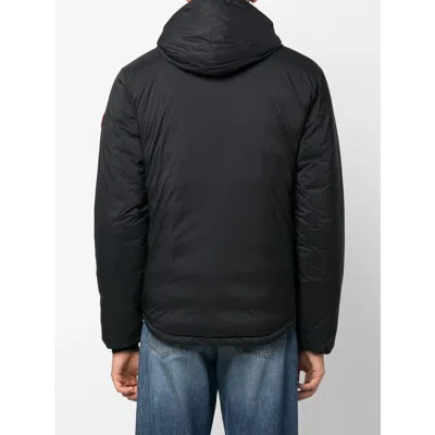 Canada Goose Insulated Jackets Featuring Hood And Pockets In Black