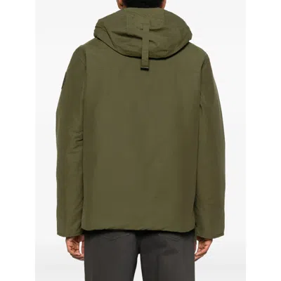 Canada Goose Army Green Cotton Blend Maitland Down Jacket In Green