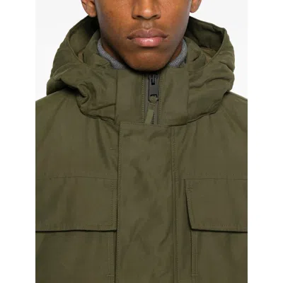 Canada Goose Army Green Cotton Blend Maitland Down Jacket In Green