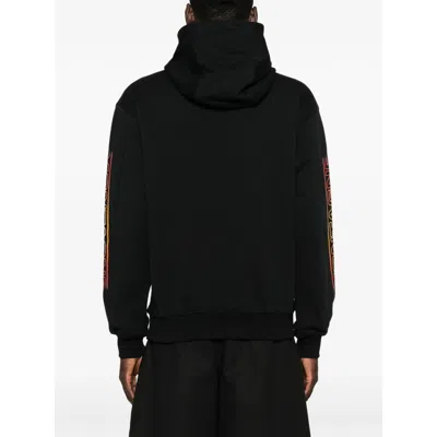 Casablanca Printed Hooded Sweatshirt In Black