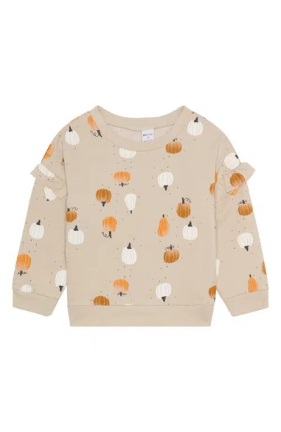 Petit Lem Kids' Print Sweatshirt & Sweatpants Set In Neutral
