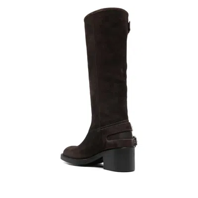 Chloé Brown Dakota Biker Boots In Brown
