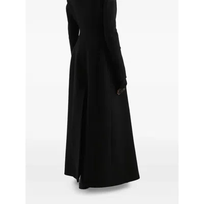 Dolce & Gabbana Double-breasted Coat In Black