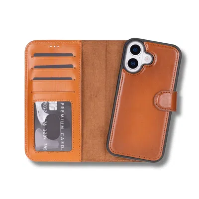 Leathere Iphone Onyedi Wallet Case – Rustic Brown - New York In Brown