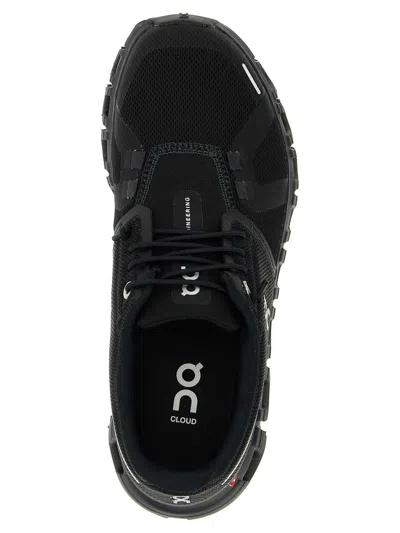 On Womens Cloud 6 Mesh Low-top Trainers Black Black F In Black