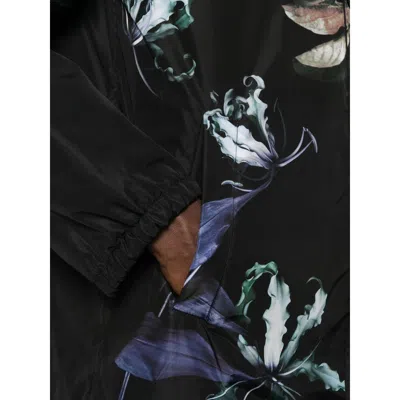 Dries Van Noten Floral Print Blazer Long Sleeves In Black